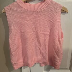 Amazon Pink Sleeveless Sweater